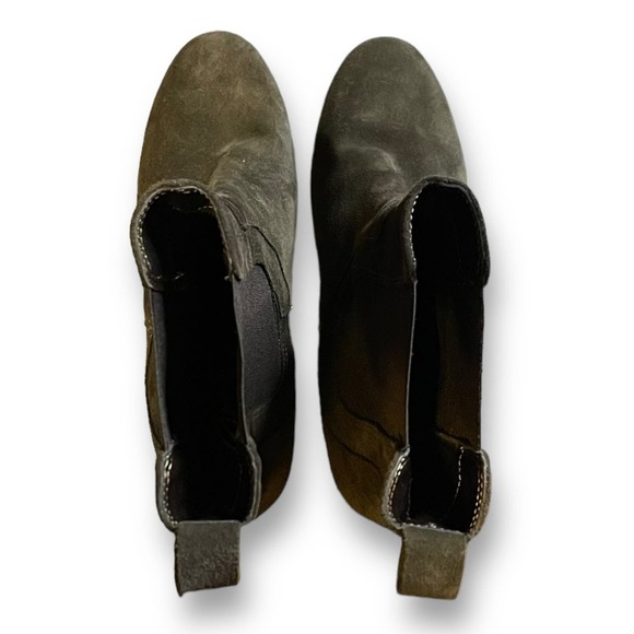 Gem’s Chelsea High Heel Boots Women’s Chocolate Brown Suede Size 40 US 9.5 - Picture 6 of 10